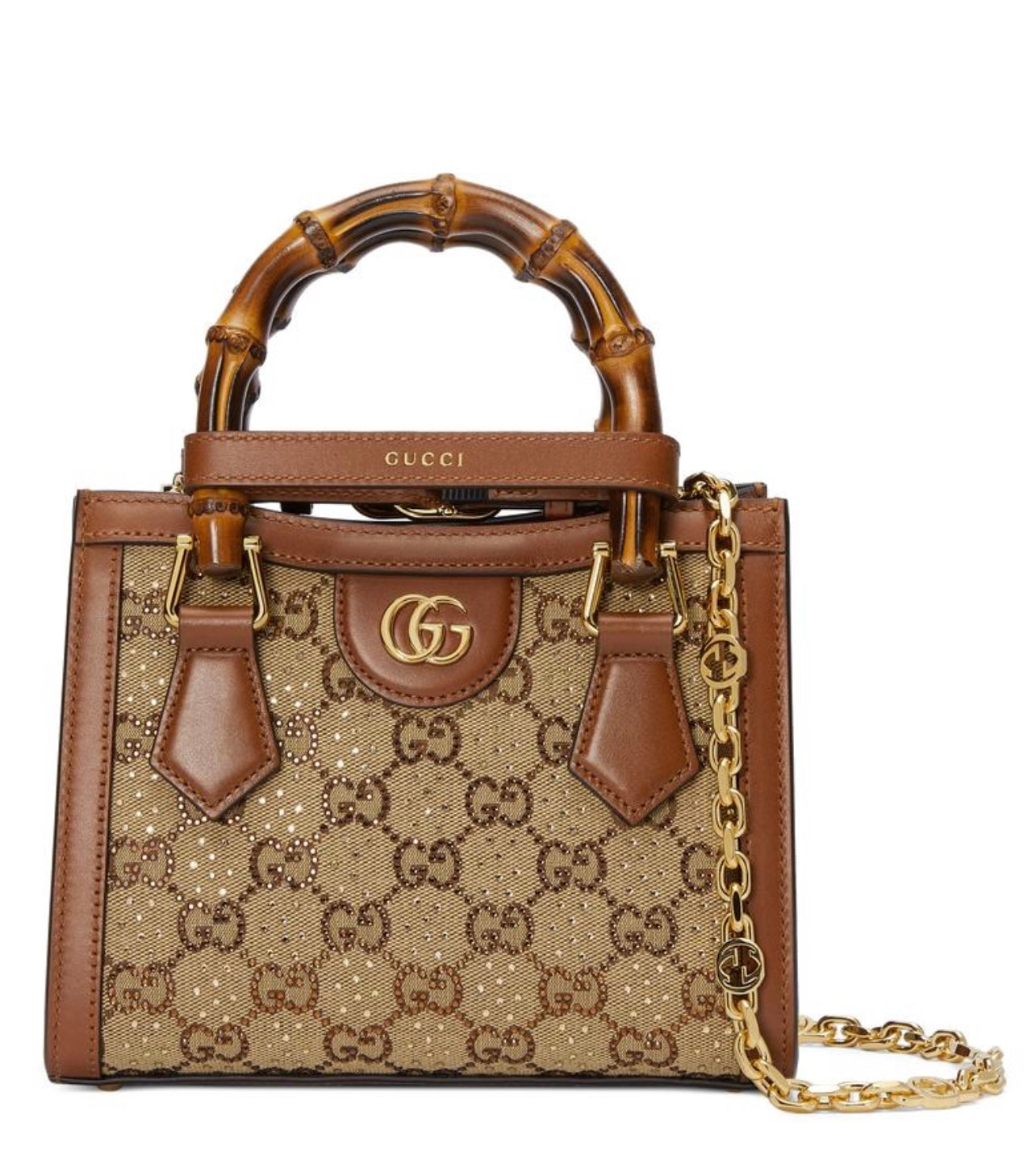 Gucci Diana Crystal Bag with Brand Box