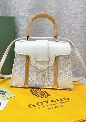 Goyard coated leather MM Saigon Bag with Brand Box