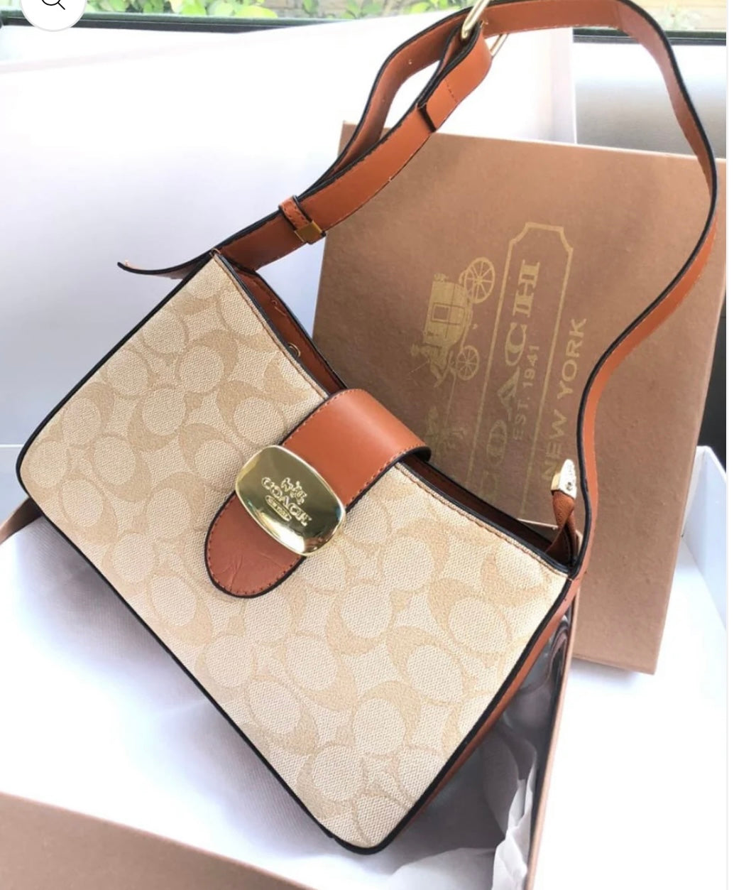 Coach Eliza Shoulder Bag with Brand Box