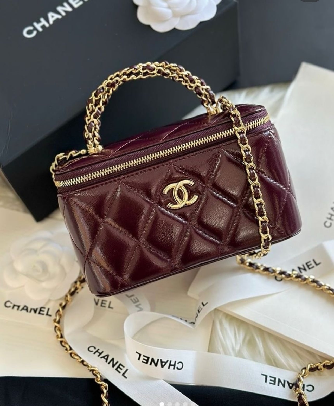 CHANEL Vanity Bag with Brand Box