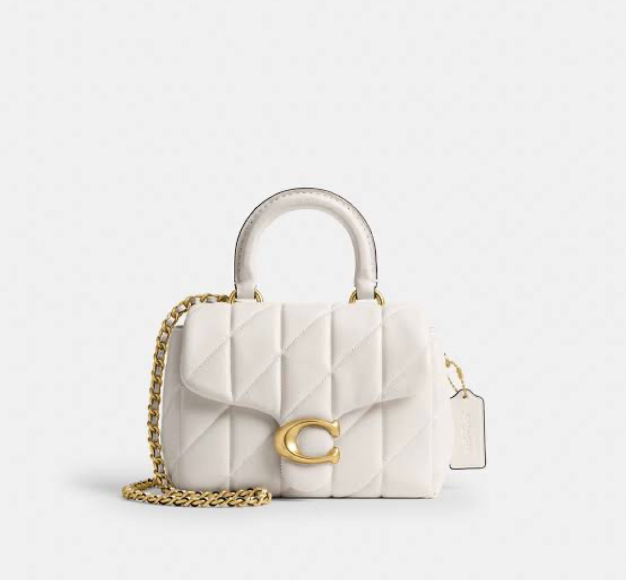 Coach Tabby Quilted Top Handle With Brand Box