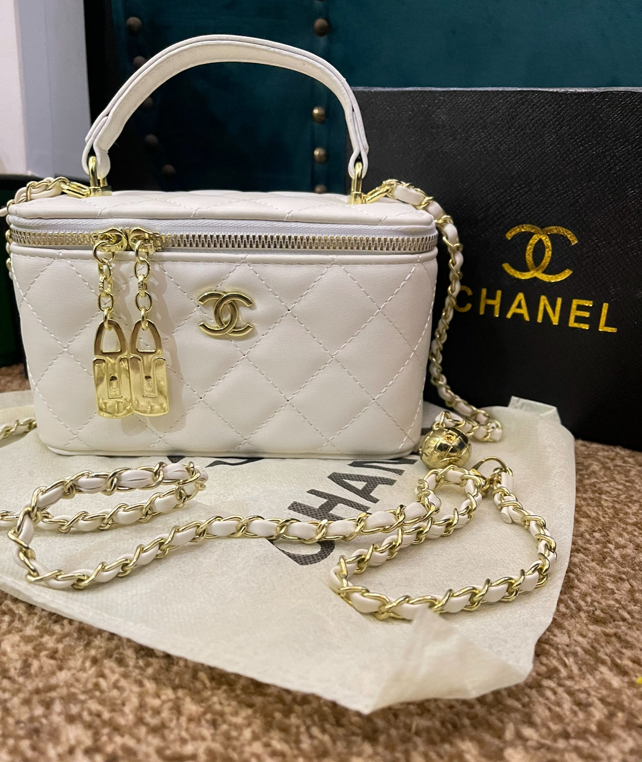 Chanel Vanit Bag with Brand Box