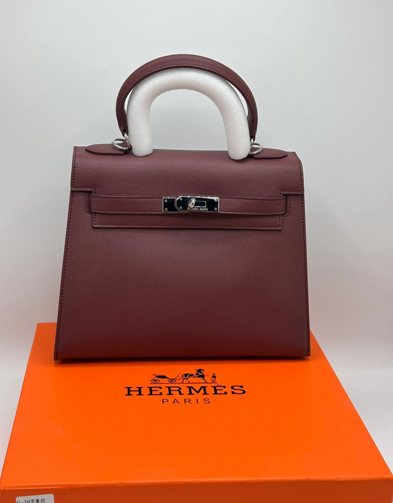 HERMES Kelly Silver Hardware with Brand Box
