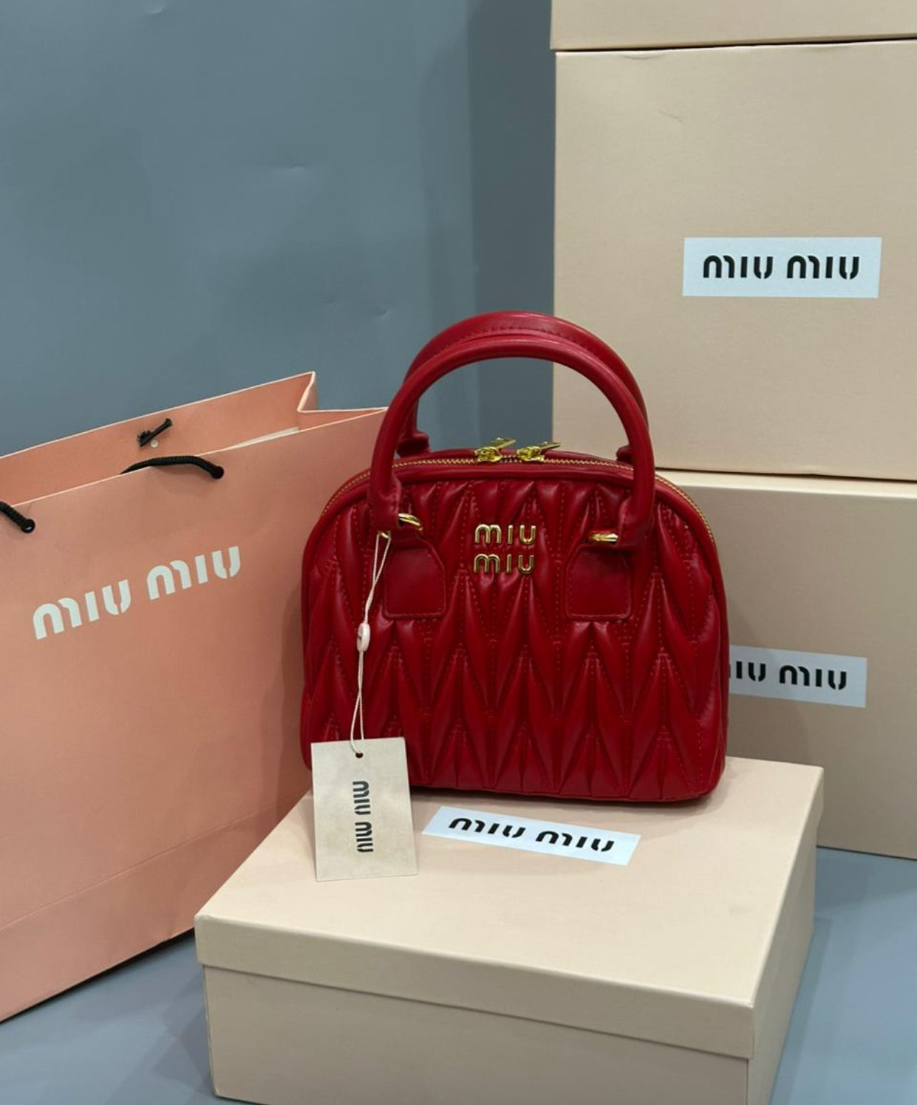 Miu Miu Bowling Bag with Brand Box