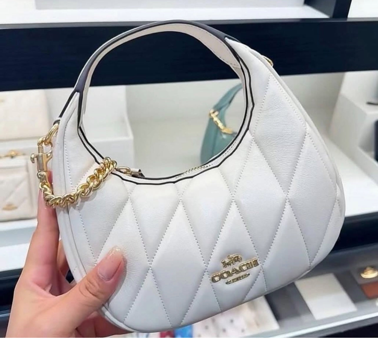 Coach Carmen Crossbody Quilting with Brand Box