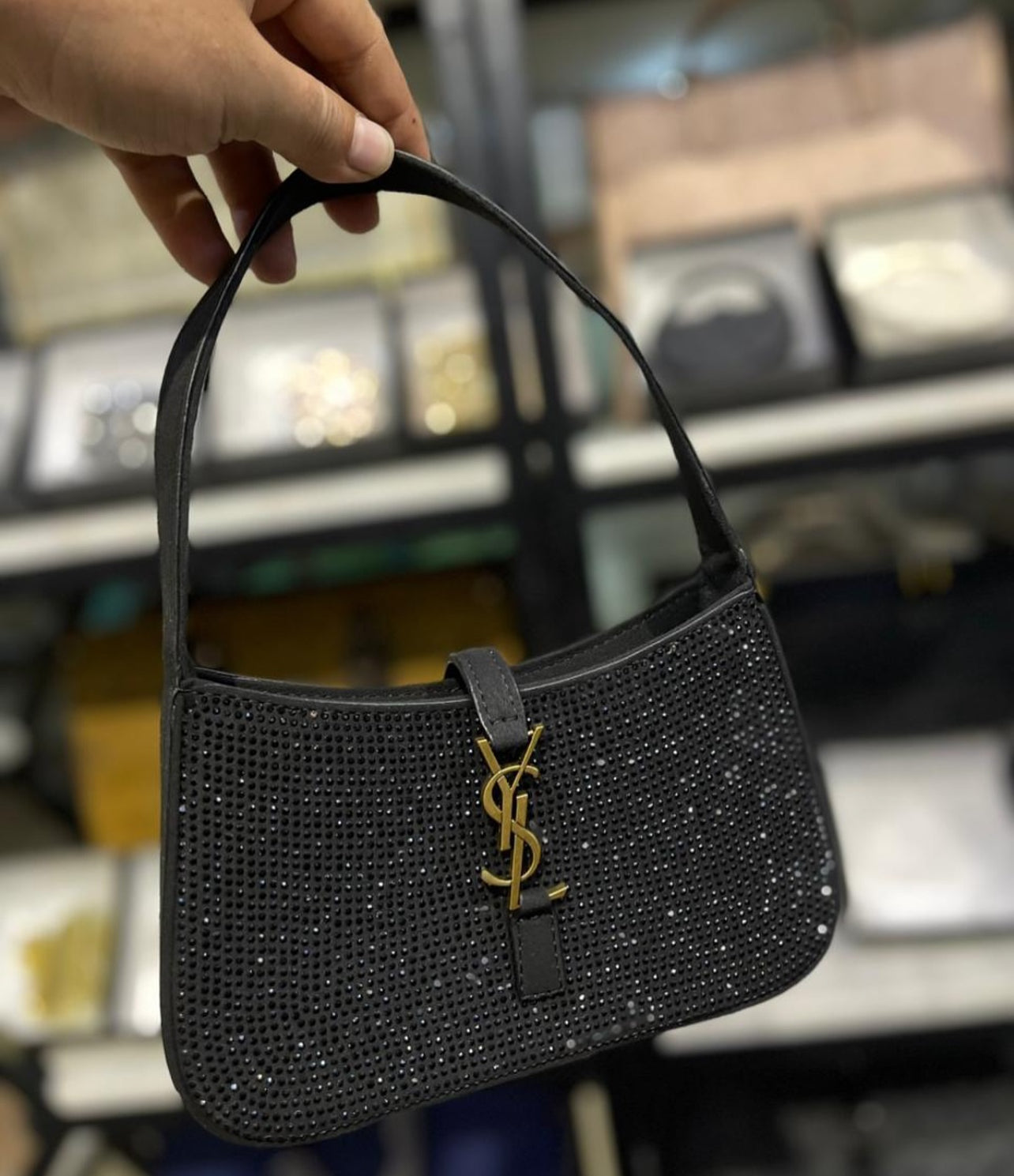 YSLHOBO Rhinestone with Brand Box