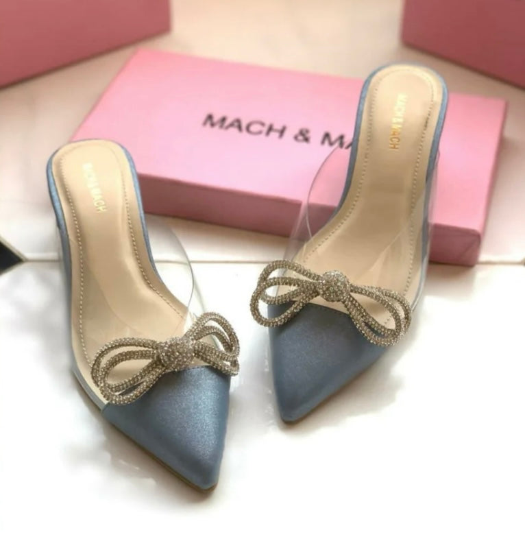 Imported Mach & Mach Heels-blue