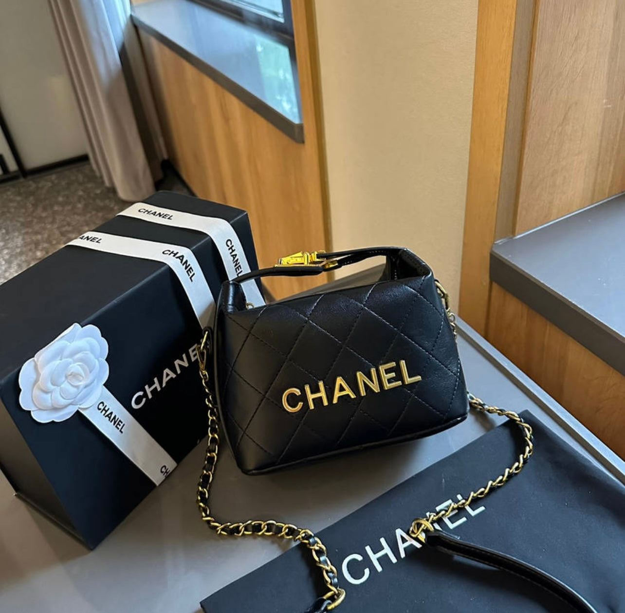 CHANEL Sling Bag with Brand Box