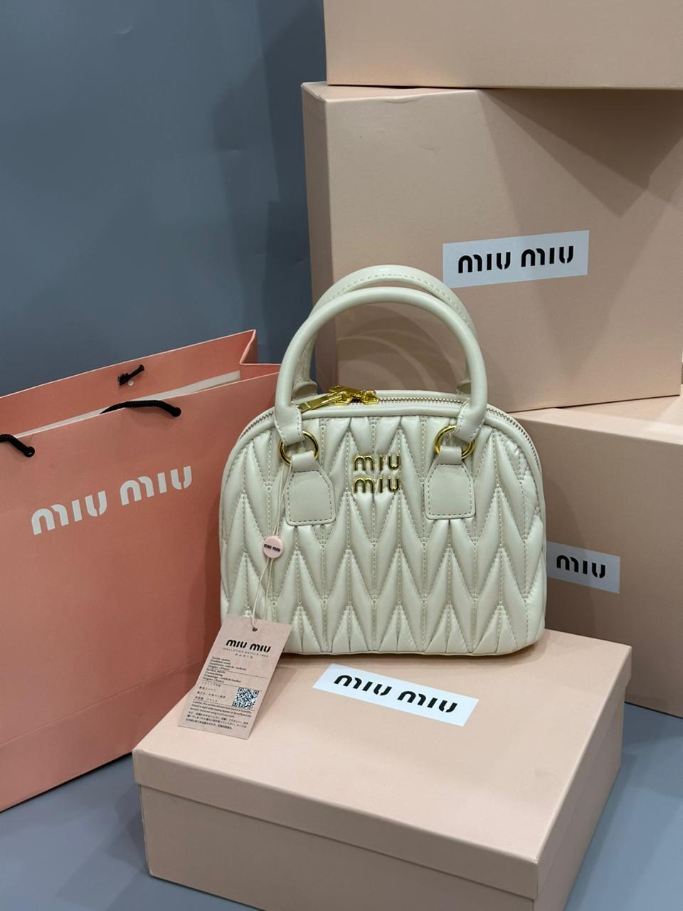 Miu Miu Bowling Bag with Brand Box