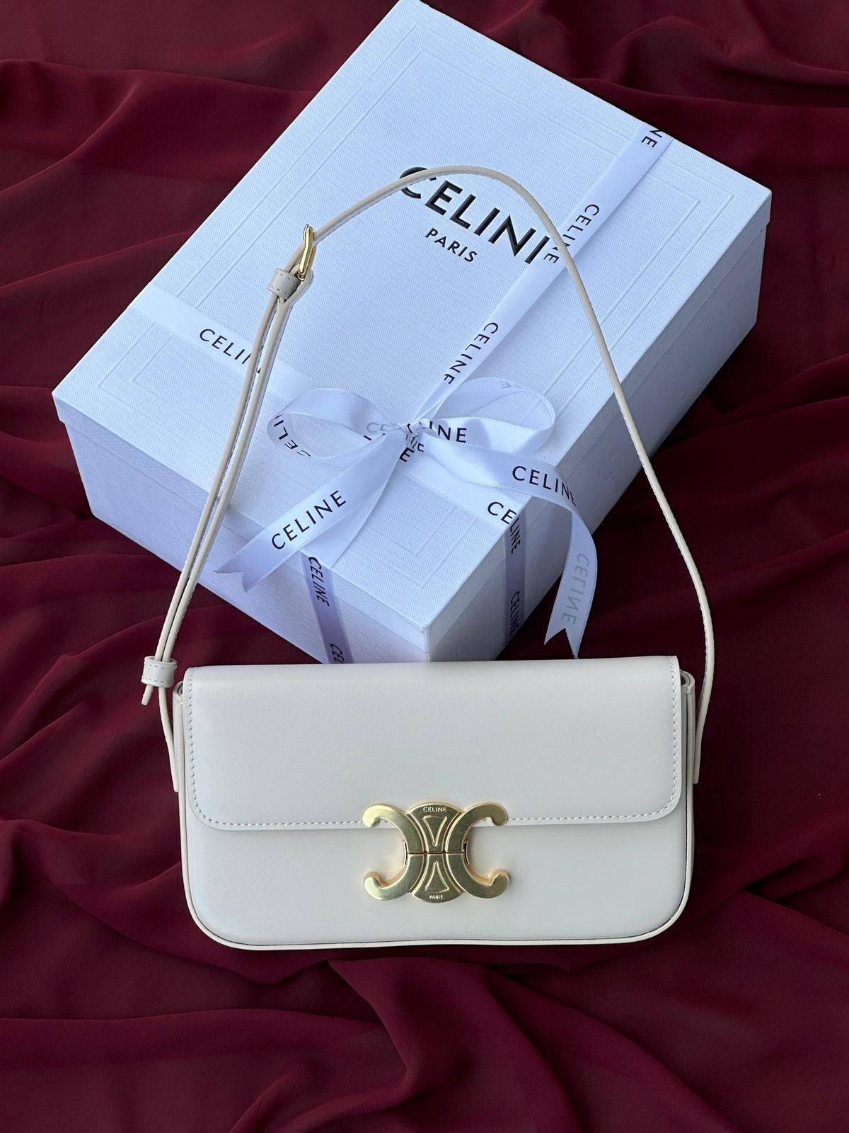 Celine Triomphe Magnetic box and dust bag