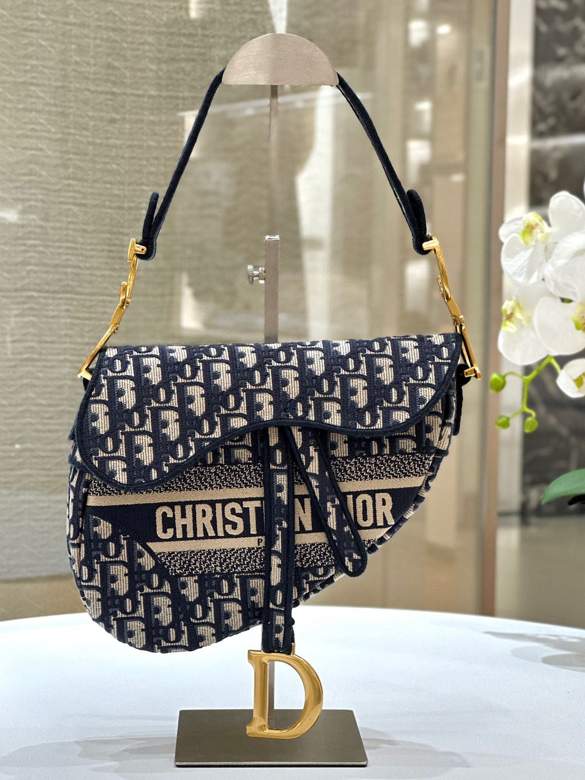 Christian Dior Saddle Bag with Brand Box