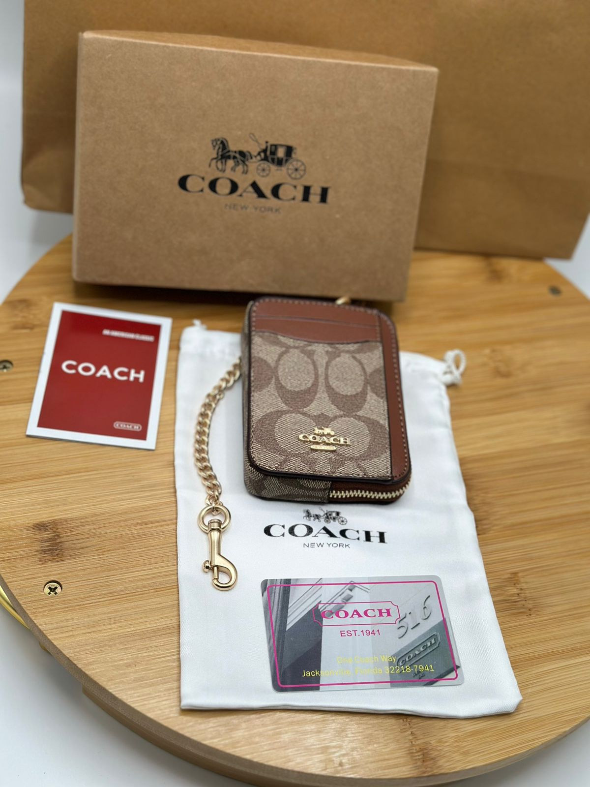 Coach Cardholder with Brand Box & Dust Bag