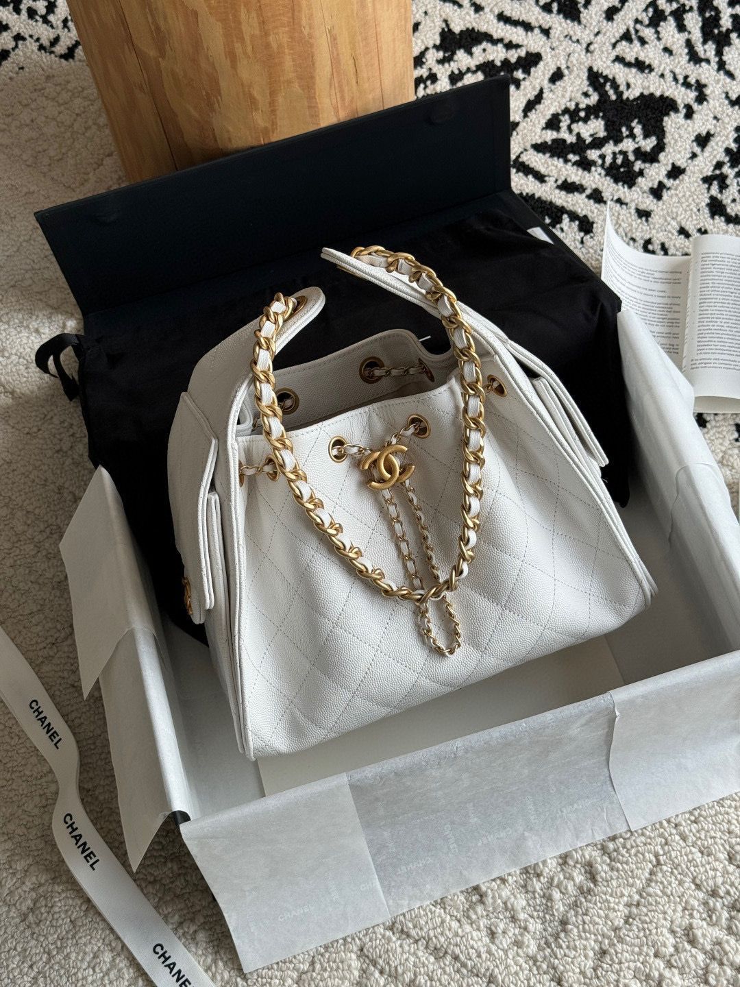 CHANEL 25 Hobo with Complete Packaging