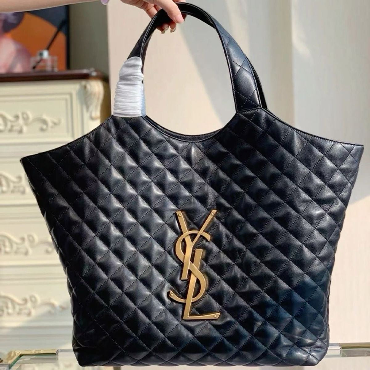 YSL Quilted Tote Bag