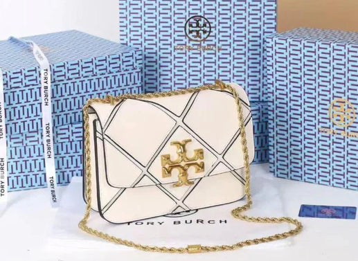 Tory Burch Eleanor Quilted Convertible Bag with Brand Box