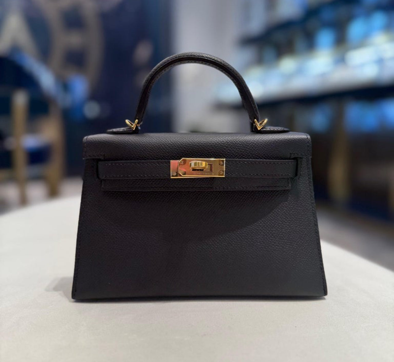 Hermes Kelly with Brand Box and Charm