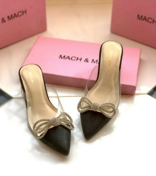 Imported Mach & Mach Heels- black