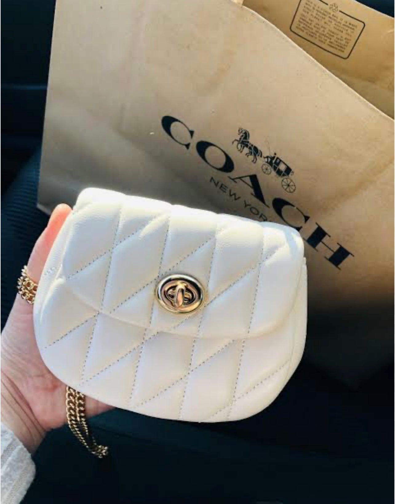 Coach Turnlock Card Case with Brand Box