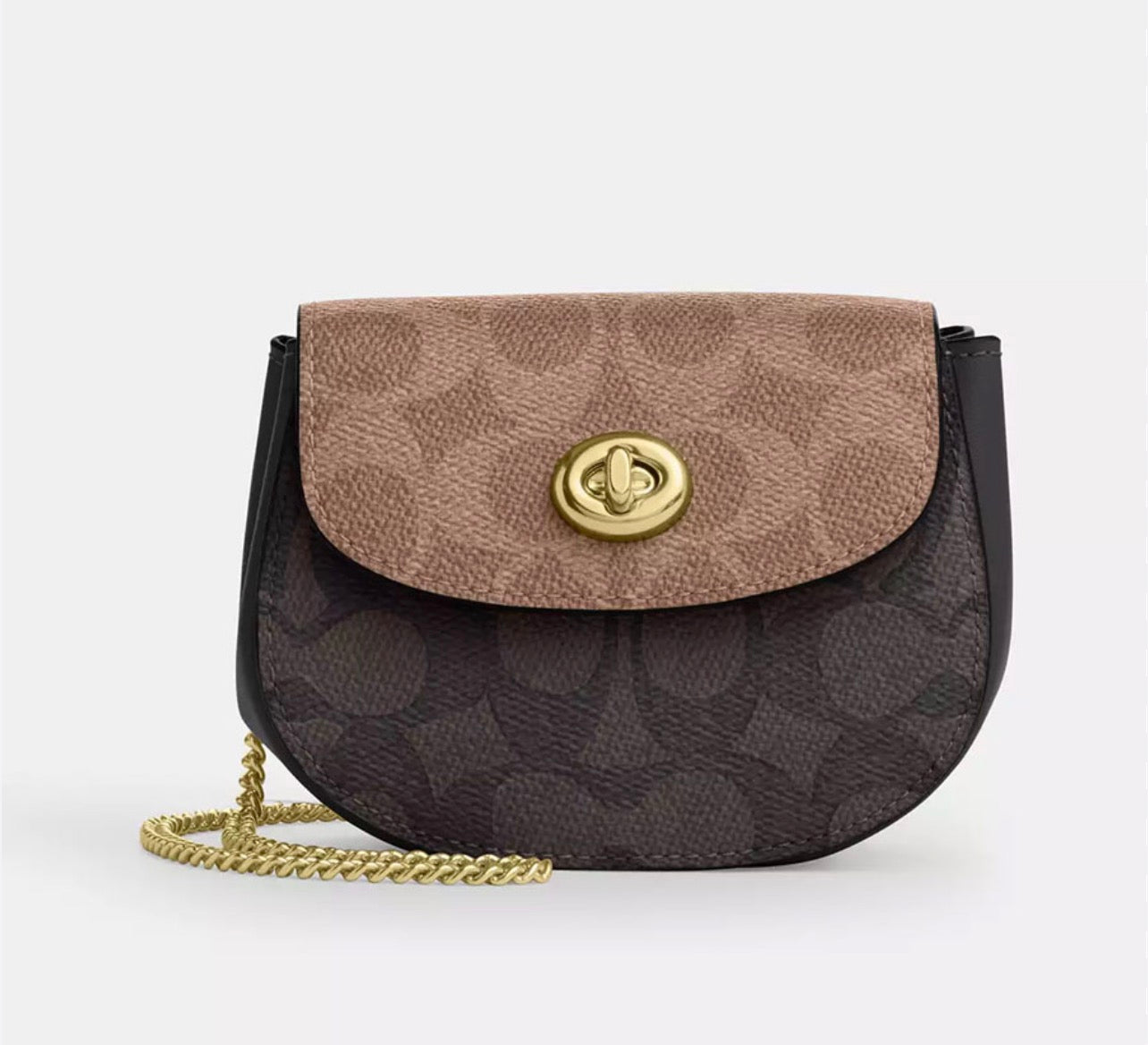 Coach Turnlock Card Case with Brand Box