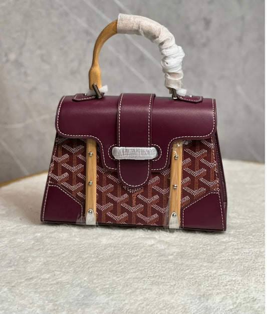 Goyard coated leather MM Saigon Bag with Brand box
