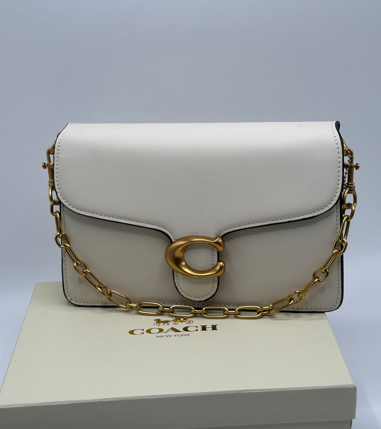 Coach Chain Tabby Shoulder Bag with Brand Box