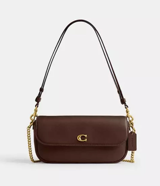 Coach Brook Flap Chain Bag with Brand Box
