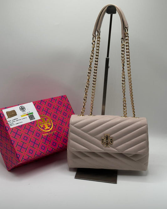 Tory Burch Chevron Chain Bag with Brand Box
