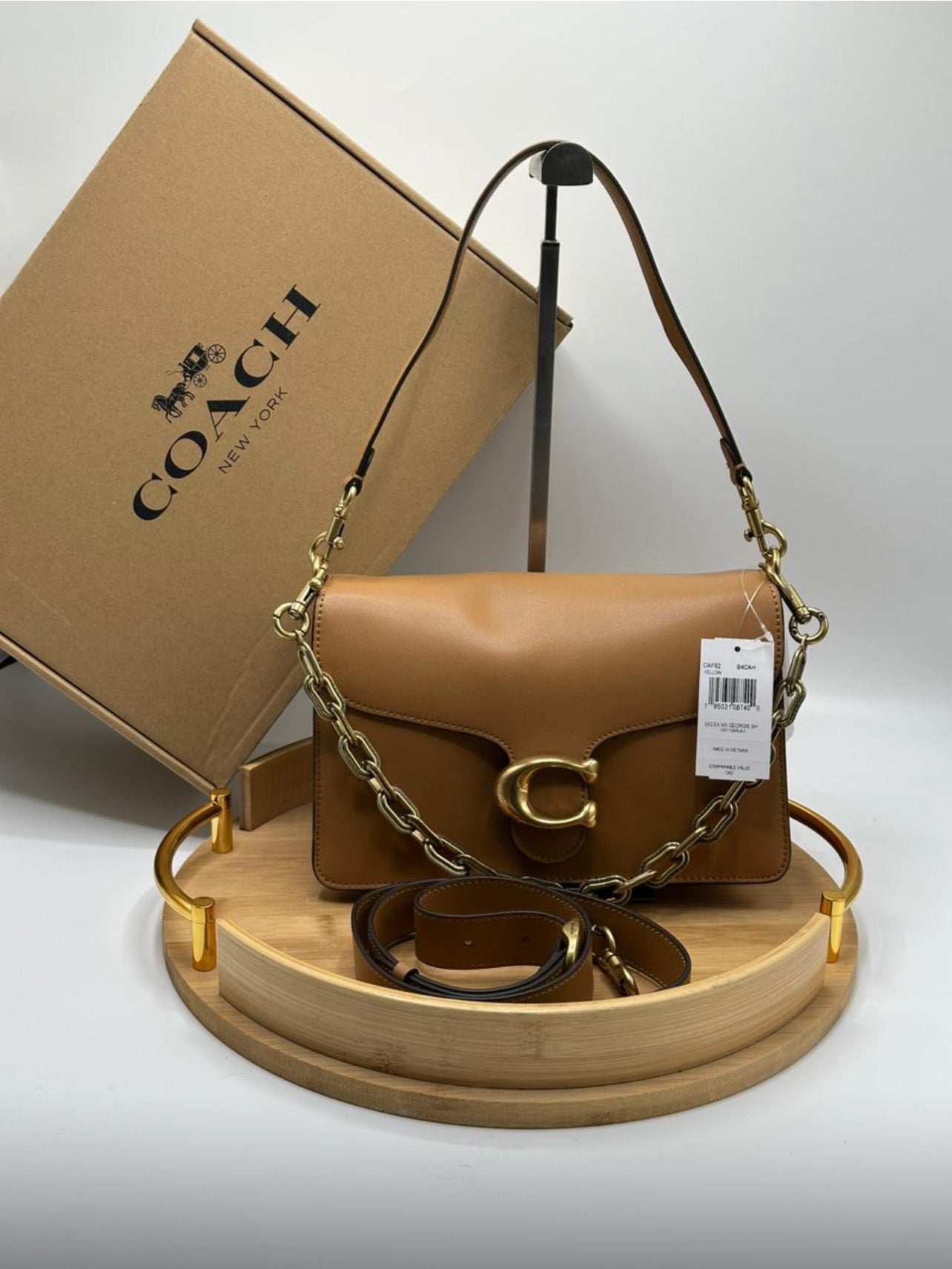 Coach Chain Tabby high Quality Bag with Brand Box