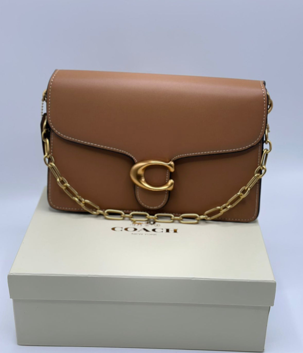 Coach Chain Tabby Shoulder Bag with Brand Box