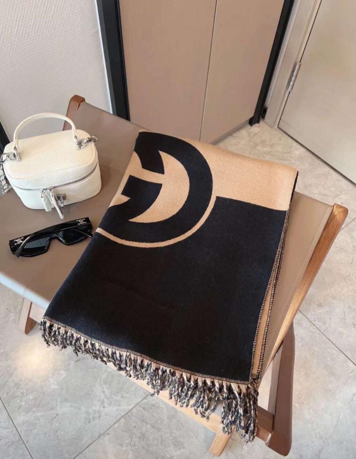 Gucci Woolen Shawl with Brand Box
