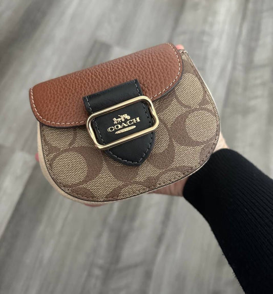 COACH Morgan Card Case with Brand Box & Dust Bag