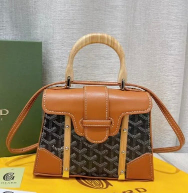 Goyard coated leather MM Saigon Bag with Brand Box