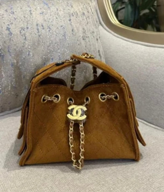 CHANEL 25 Hobo Small in Suede with Complete Packaging