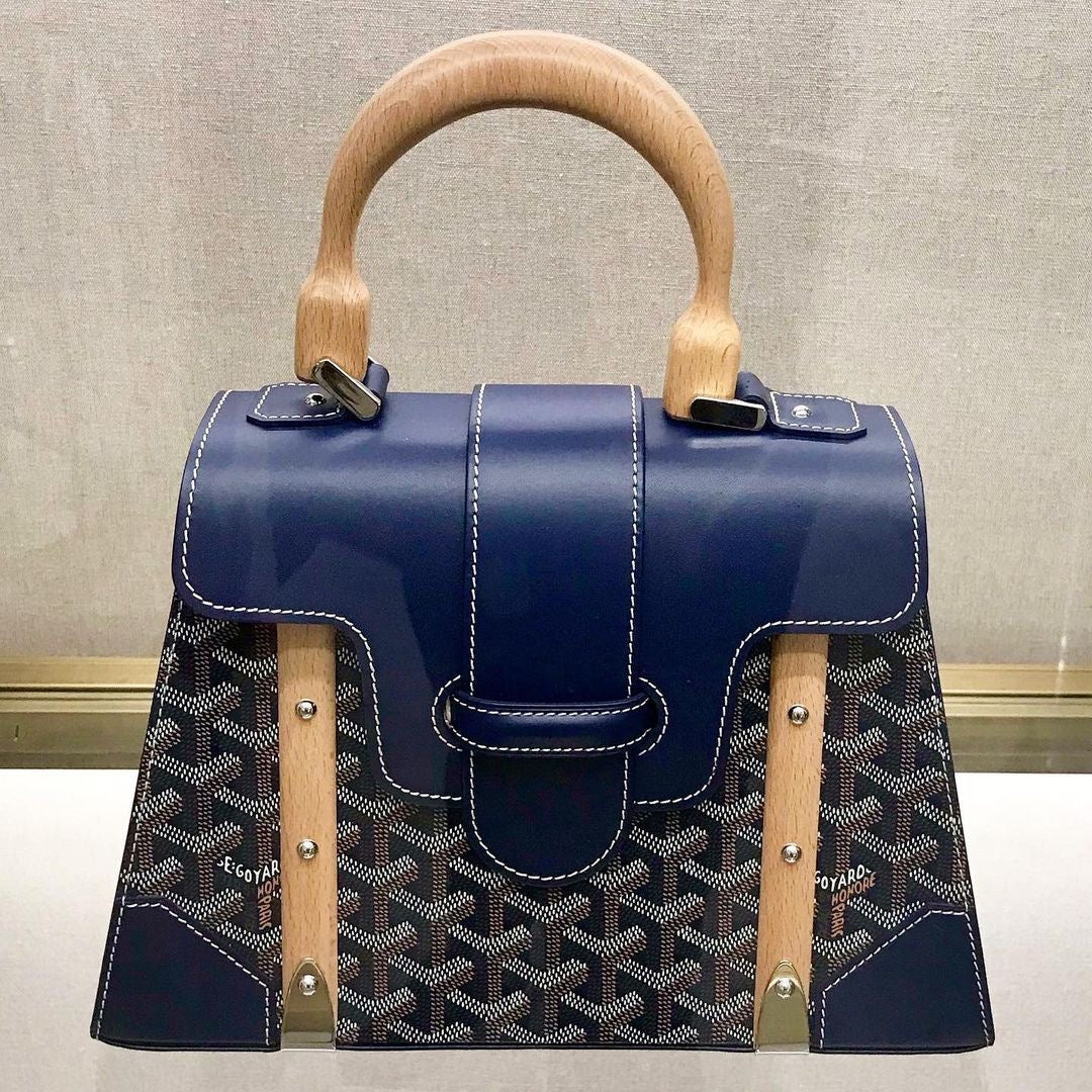 Goyard coated leather MM Saigon Bag with Brand box