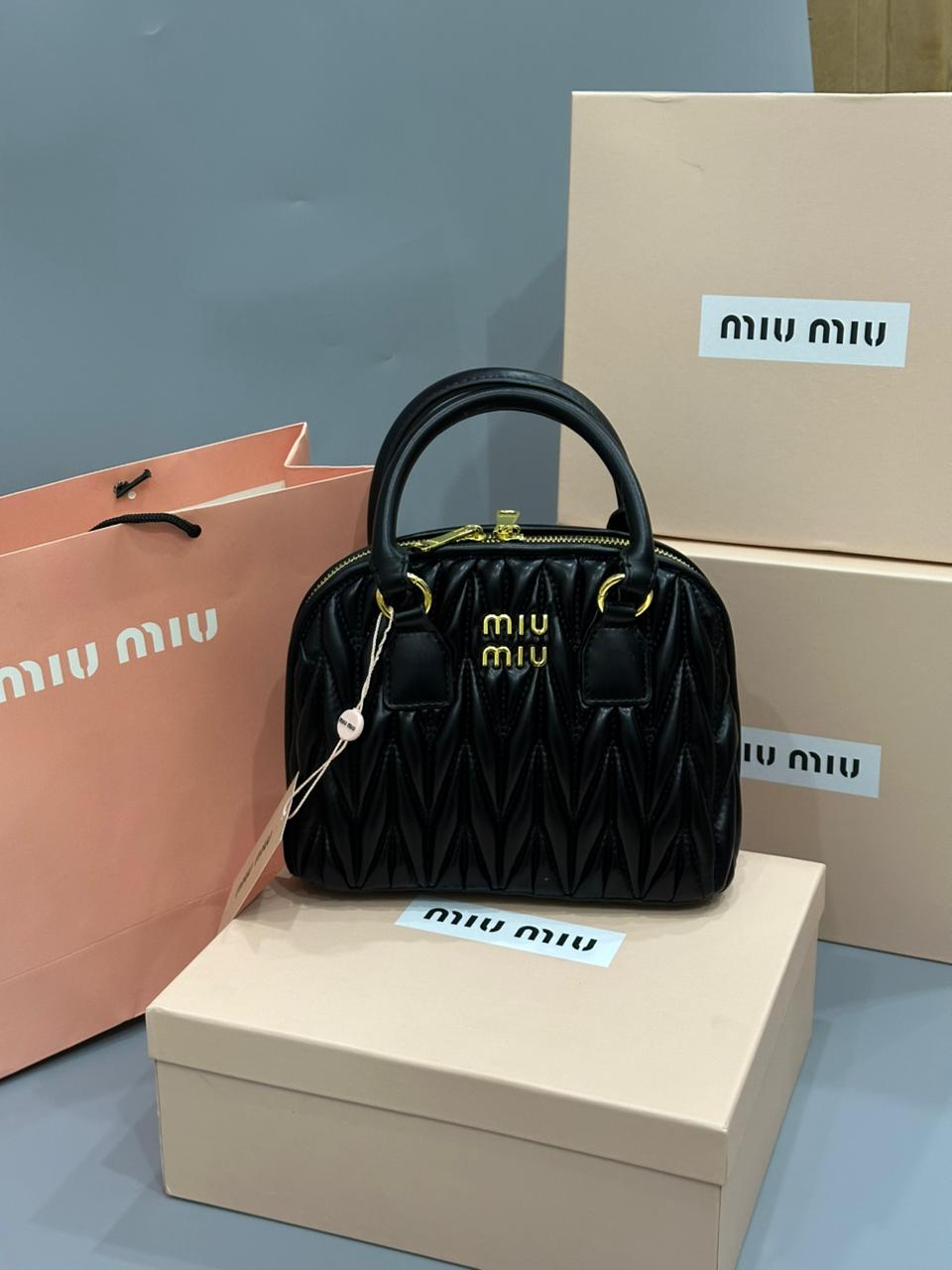 Miu Miu Bowling Bag with Brand Box