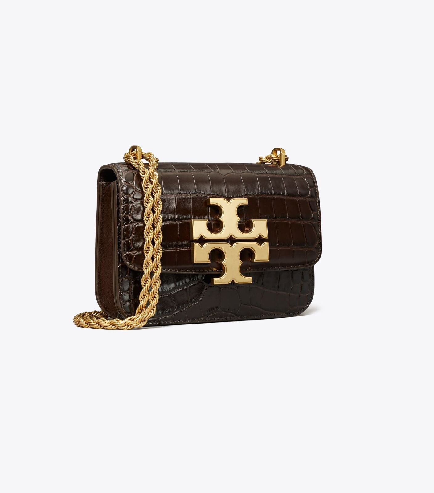 Tory Burch Eleanor Croc Burgundy colour