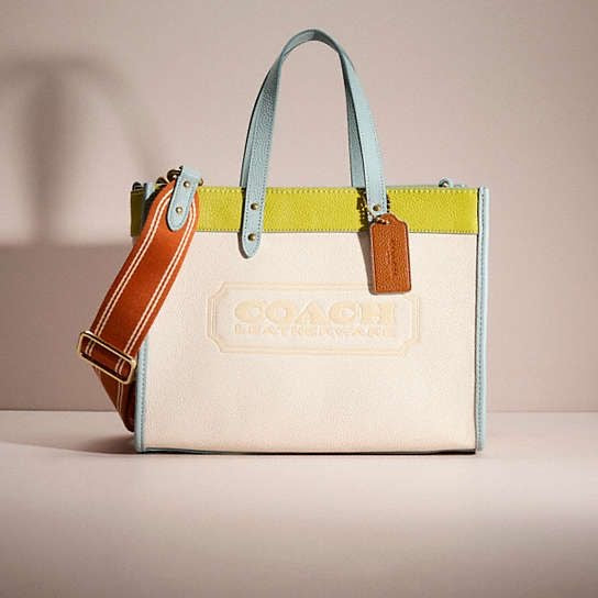 Coach Leather Tote Bag with Brand Box