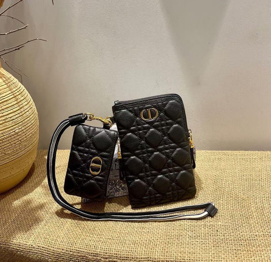 DIOR Mobile Wallet Long Belt with Brand Box