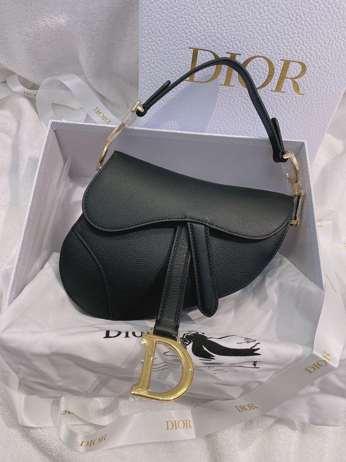 Dior Saddle Bag with Brand Box